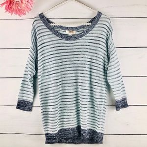 Route 66 Womens Small Blue Striped Sweater